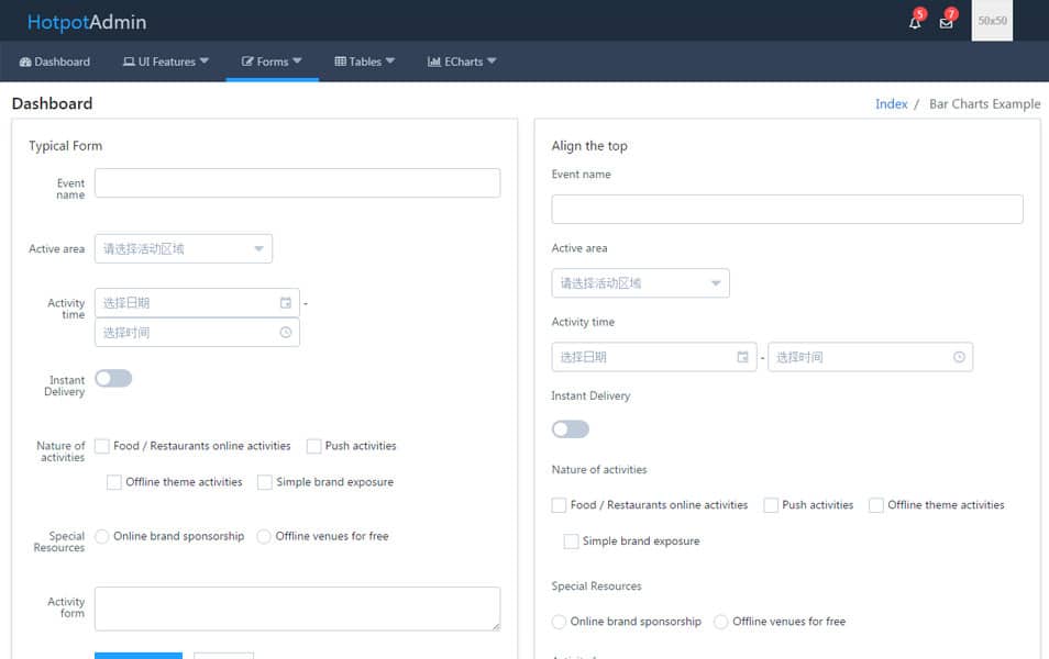 20+ Best Free VueJS Admin Templates 33 Hotpot Admin
