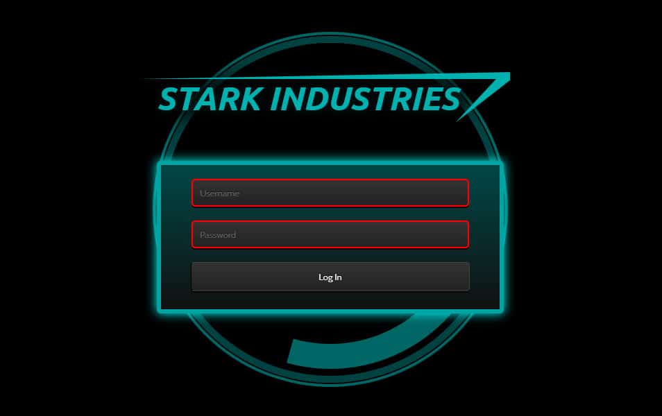 Iron Man Login Form