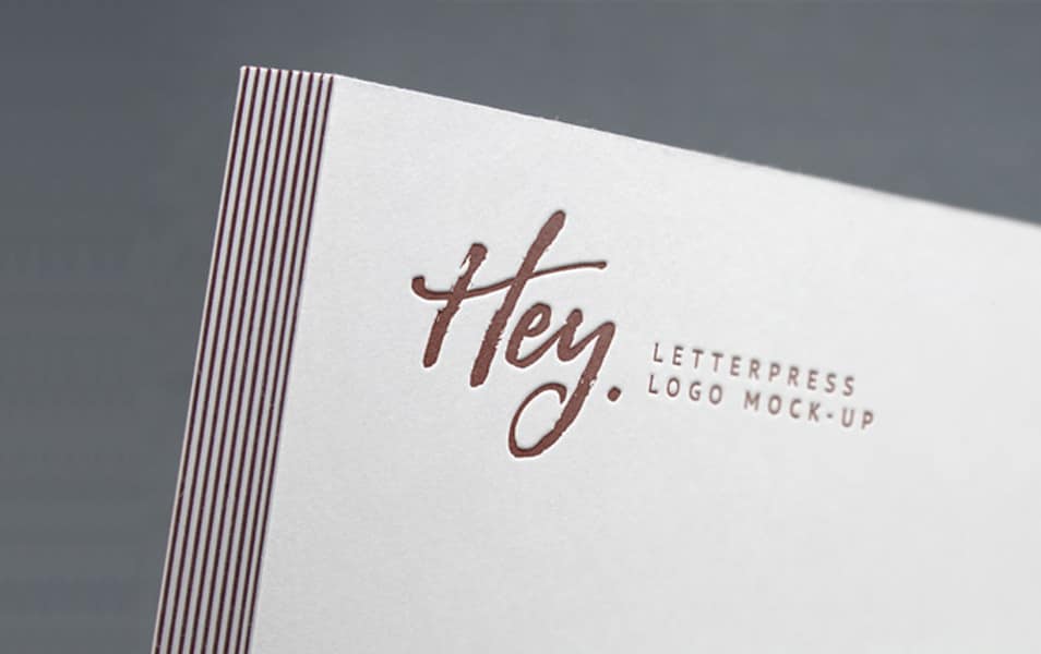 The Ultimate Collection of 2000+ Free Mockup Templates PSD Designs 190 Letterpress Logo MockUp 2