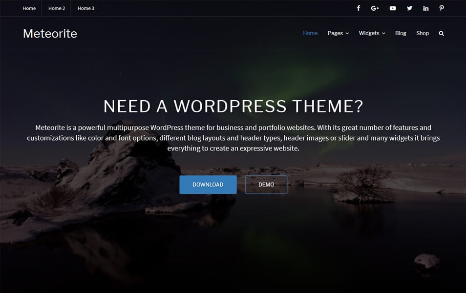 Meteorite Responsive WordPress Theme