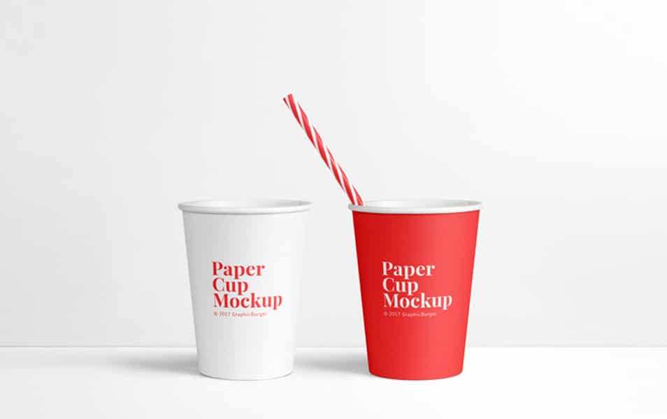 The Ultimate Collection of 2000+ Free Mockup Templates PSD Designs 622 Paper Cup MockUp PSD