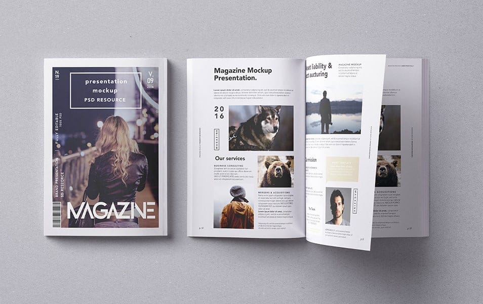 Psd Magazine Mockup