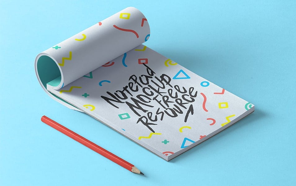 The Ultimate Collection of 2000+ Free Mockup Templates PSD Designs 690 Psd Notepad Mockup
