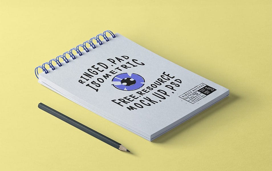 The Ultimate Collection of 2000+ Free Mockup Templates PSD Designs 689 Psd Ringed Notepad Mockup
