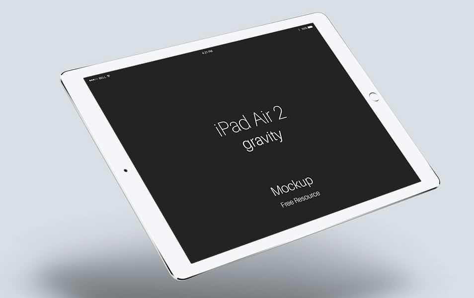 Psd iPad Air 2 Gravity Mockup