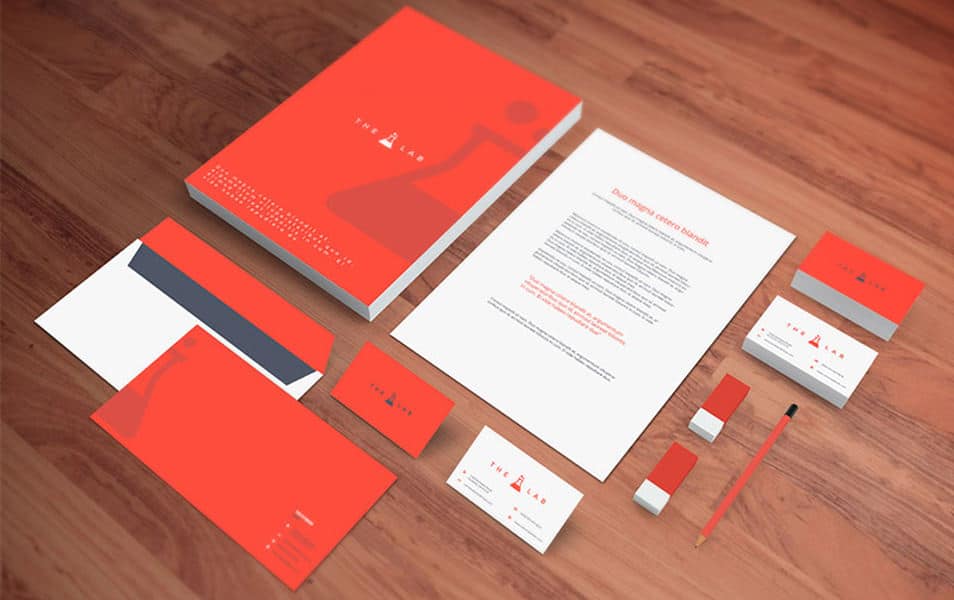 Realistic Stationery PSD Mockup