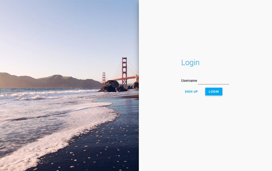 Sliding Login Form