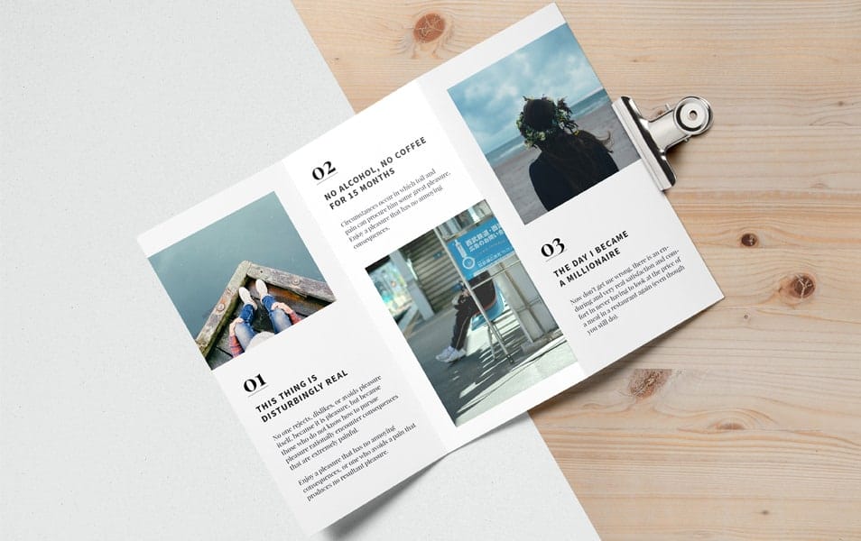 The Ultimate Collection of 2000+ Free Mockup Templates PSD Designs 342 Tri Fold Brochure MockUp