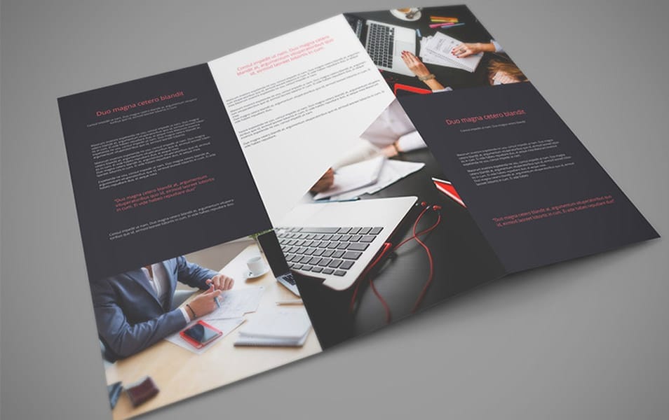 Tri Fold PSD Mockup