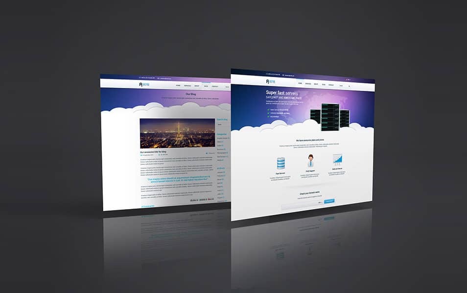 Web Page PSD Mockup