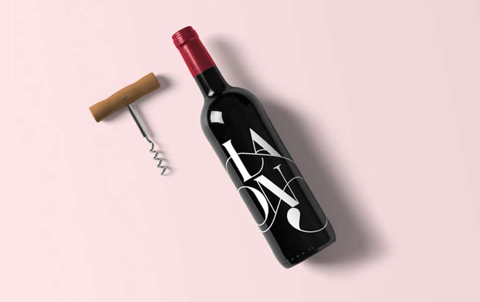 Wine Bottle Mockup