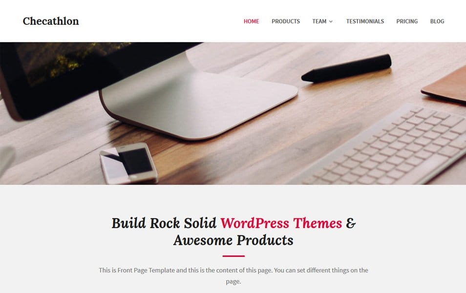 Checathlon Responsive WordPress Theme