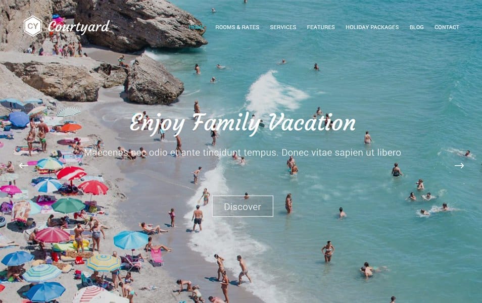 Courtyard Responsive WordPress Theme