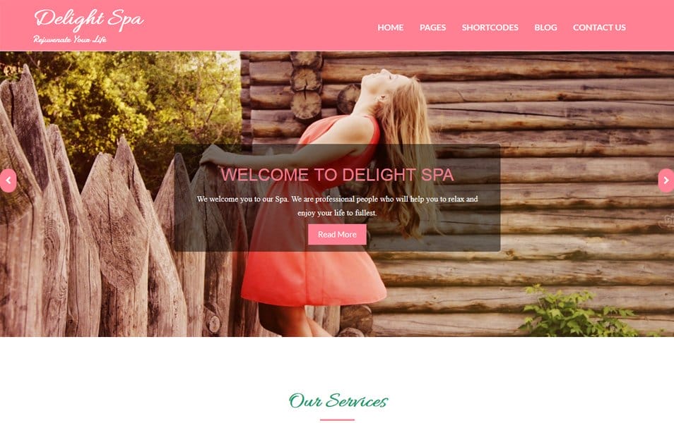 Delight Spa Responsive WordPress Theme