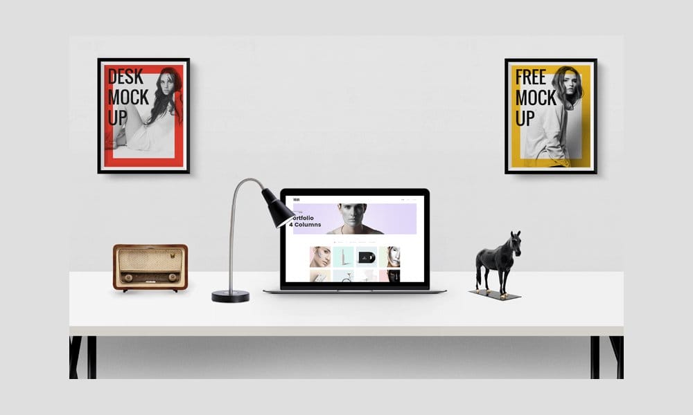 Best Free Scene Creators for Designers 57 Desk Scene Mockup Generator