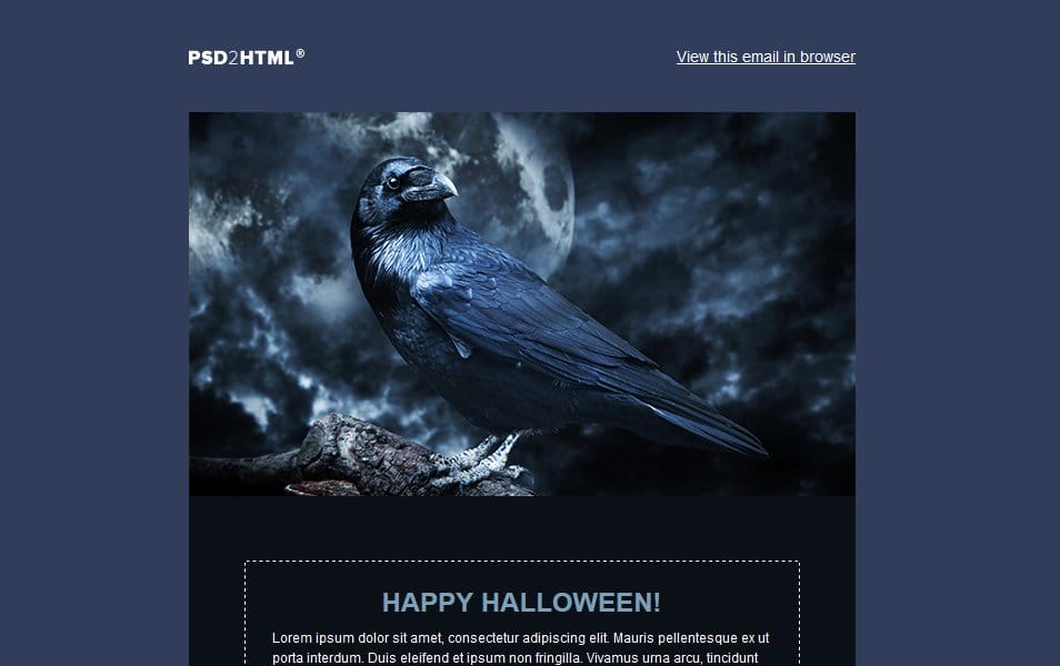 Halloween Email Template