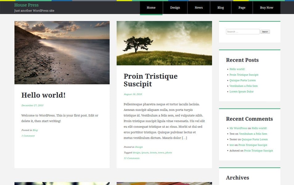 House Press Responsive WordPress Theme