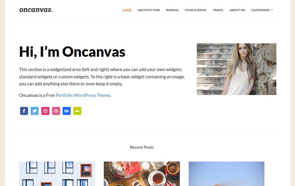 150+ Best Free Wordpress Portfolio Themes 2025 28 Oncanvas Responsive WordPress Theme
