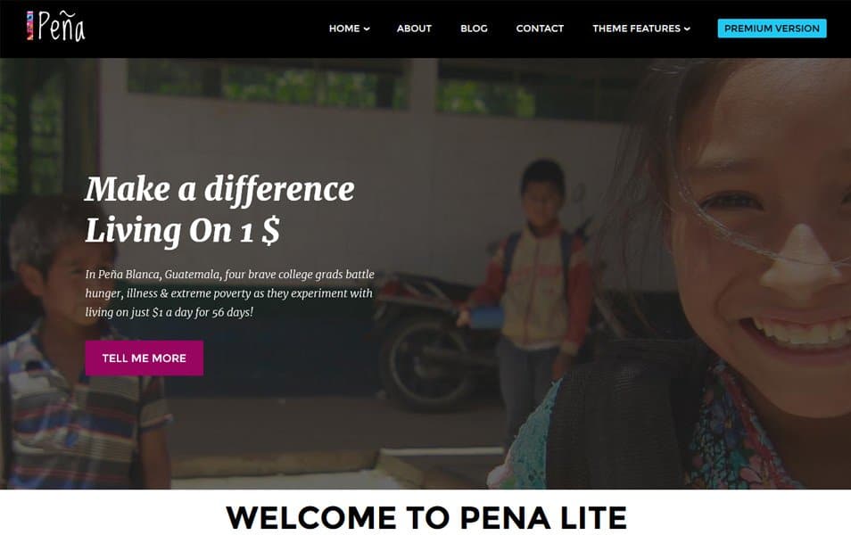 Pena Lite Responsive WordPress Theme