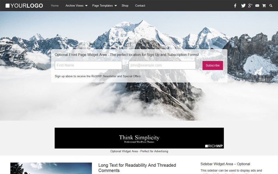 RichMasterXS Responsive WordPress Theme