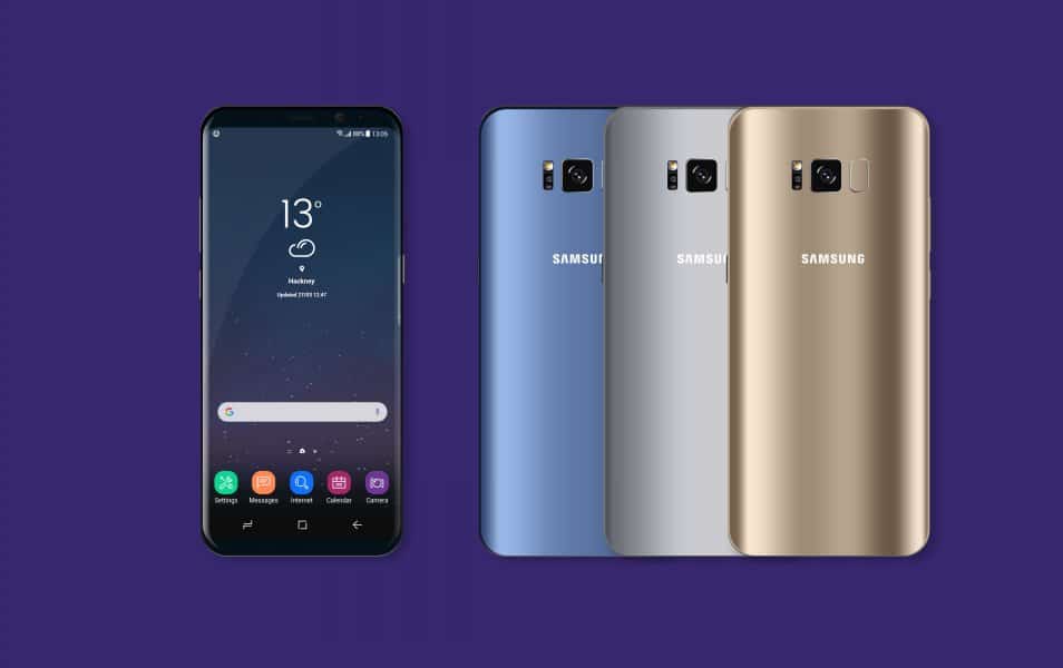 50+ Best Samsung Galaxy S8 Mockup Templates 14 Samsung Galaxy S8 Landing Page Mockup