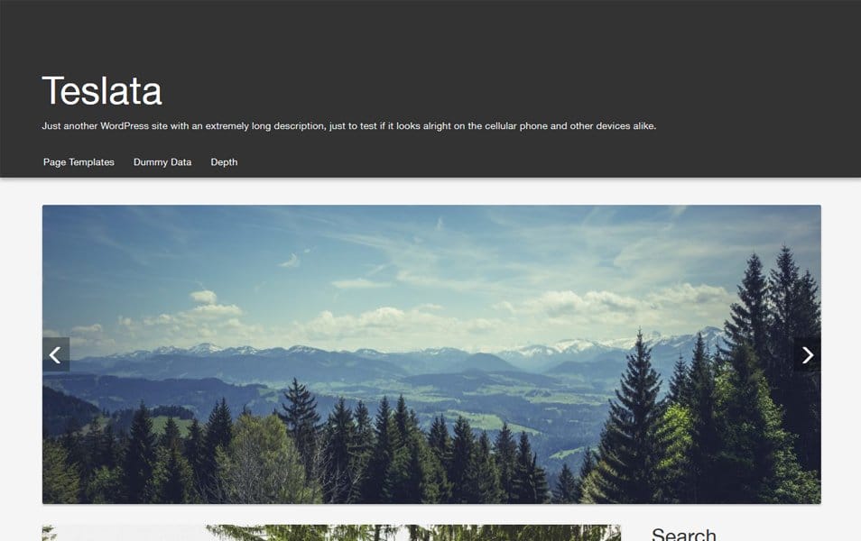 Teslata Responsive WordPress Theme