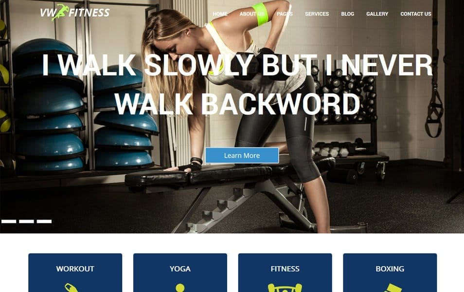 VW Fitness Responsive WordPress Theme