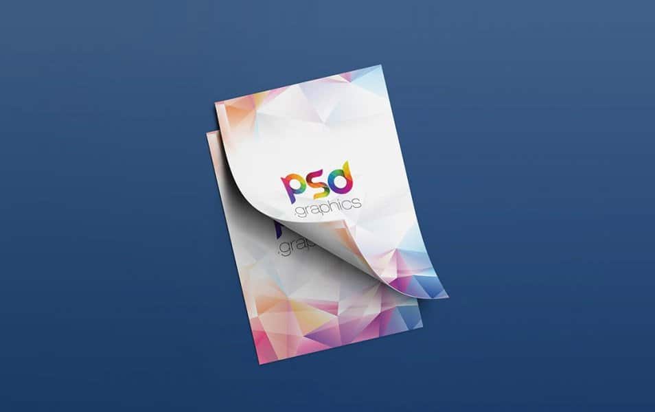 A4 Flyer Mockup Free PSD