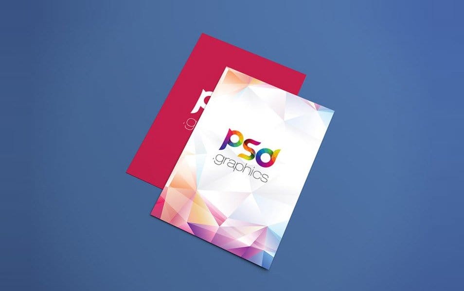 A4 Flyer Poster Mockup Free PSD