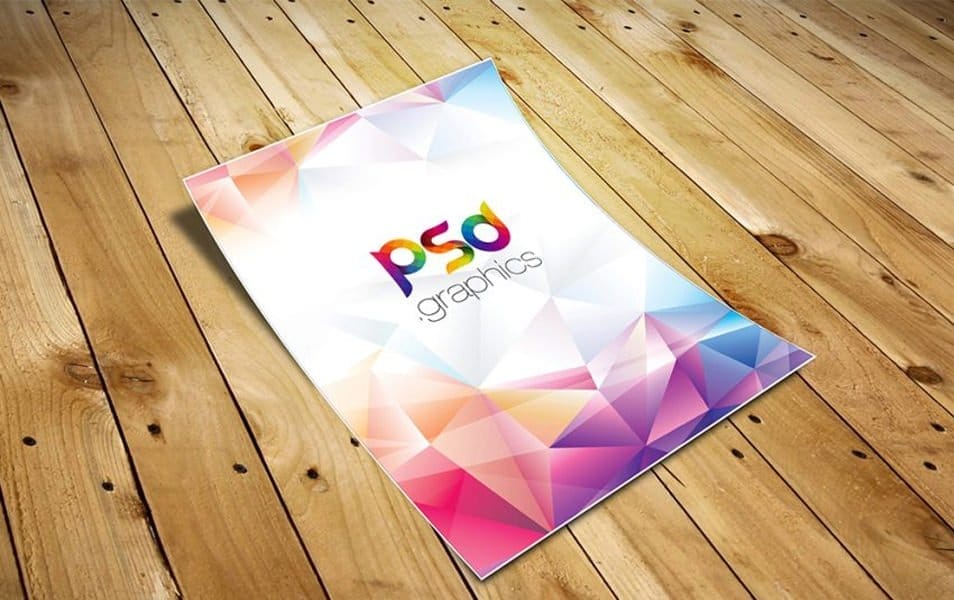 A4 Paper Flyer Mockup PSD