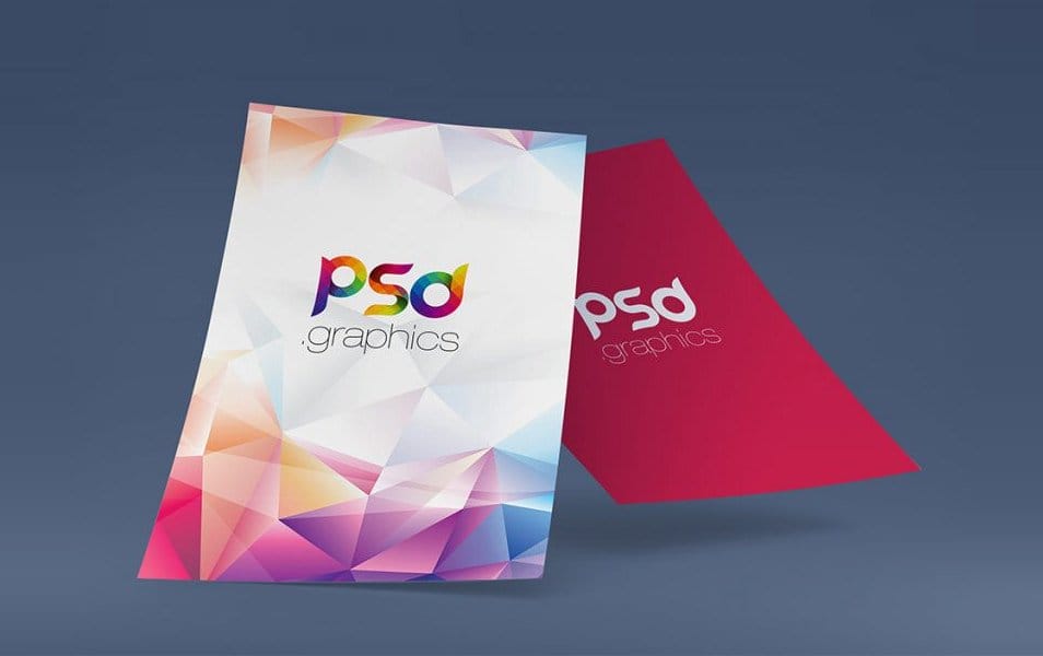 A4 Poster Mockup Free PSD