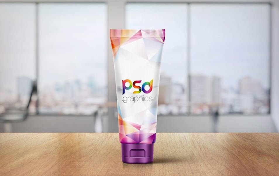 The Ultimate Collection of 2000+ Free Mockup Templates PSD Designs 597 Cosmetic Tube Branding Mockup Free PSD