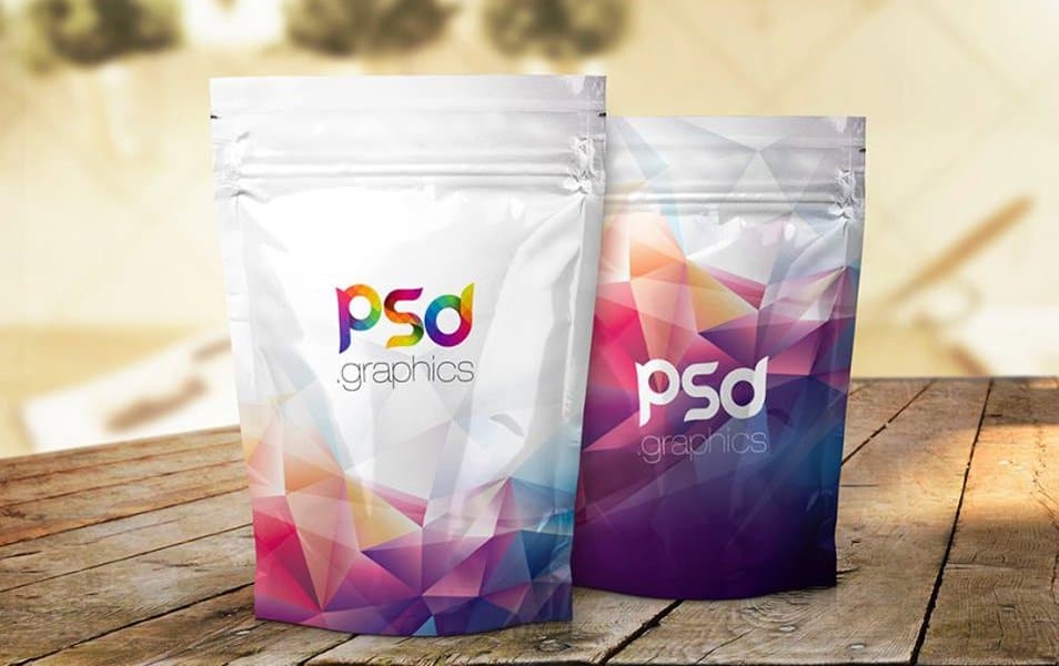 Foil Product Packaging Mockup PSD