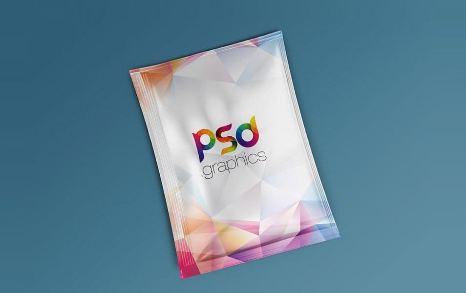 Foil Sachet Packaging Mockup Free PSD