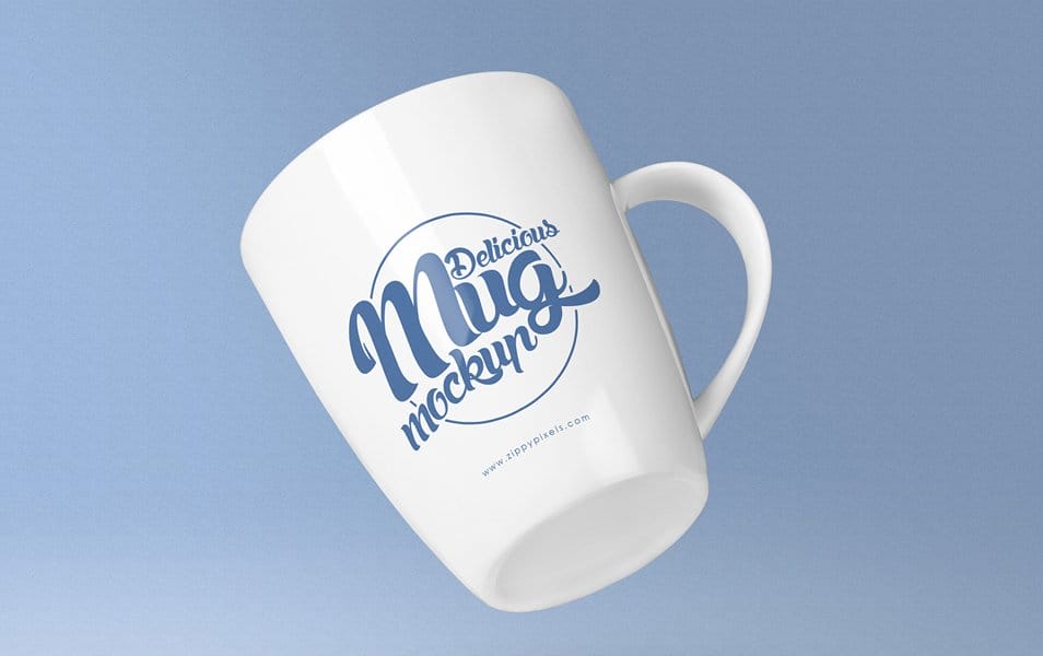 Free Awesome Coffee Mug Mockup PSD