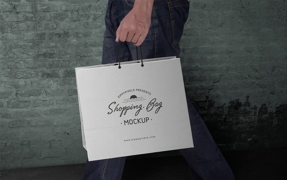 Free Customizable Shopping Bag Mockup PSD