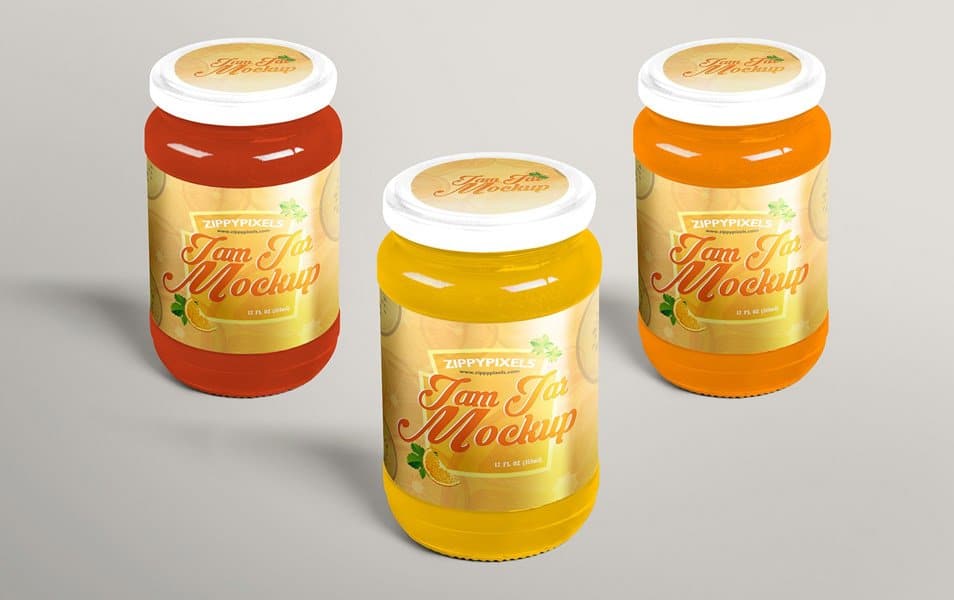 Free Delightful Jam Jar Mockup