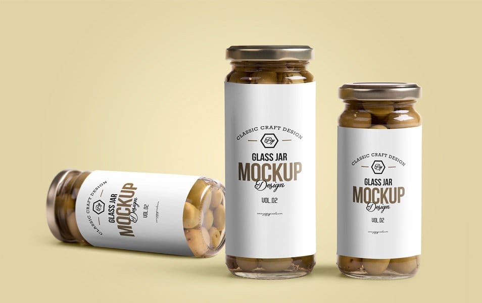 Free Glass Jar Mockup