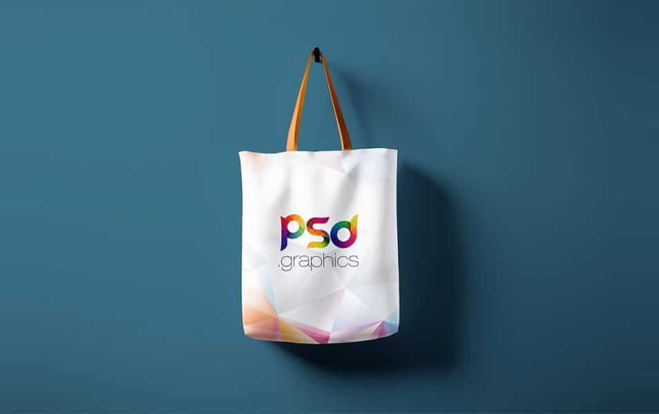 Hanging Tote Bag Mockup Free PSD