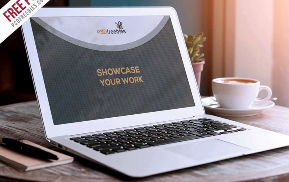 The Ultimate Collection of 2000+ Free Mockup Templates PSD Designs 42 Macbook Air Mockup PSD