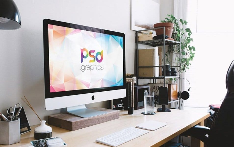 New iMac Mockup Free PSD