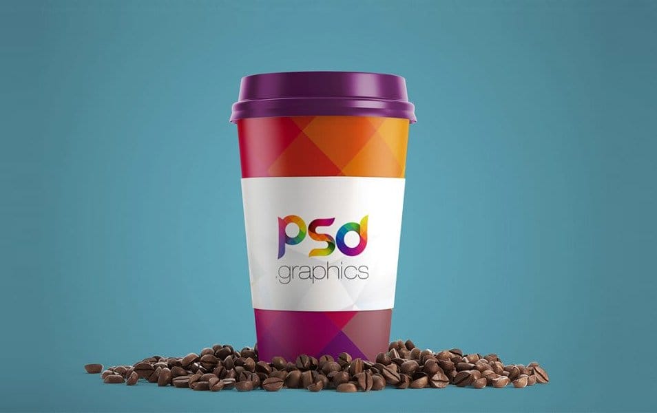 Paper Coffee Cup Mockup PSD