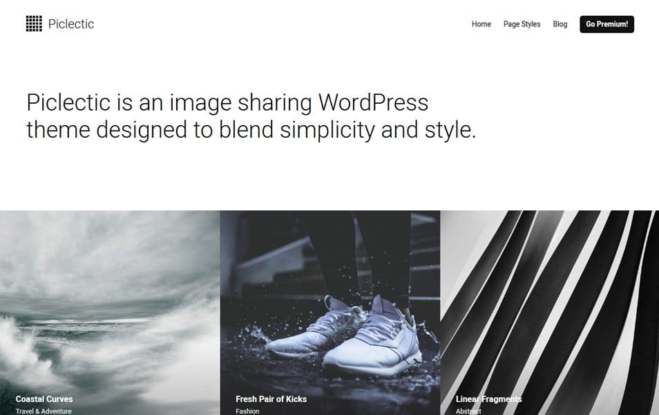 Piclectic Responsive WordPress Theme