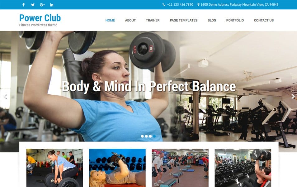 Powerclub Lite Responsive WordPress Theme