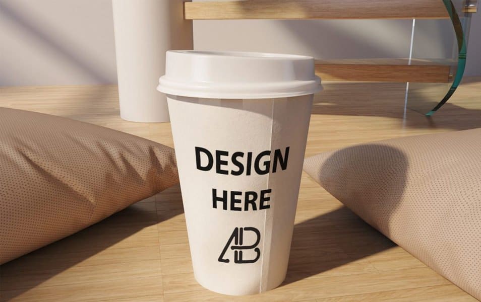 Realistic Coffee Cup Mockup