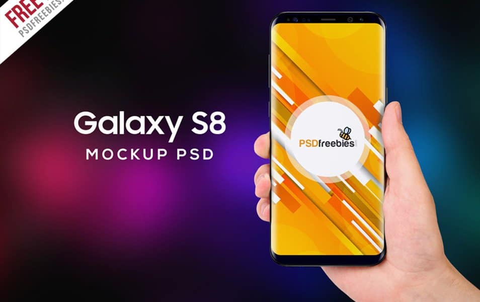 50+ Best Samsung Galaxy S8 Mockup Templates 35 Samsung Galaxy S8 in Hand Mockup