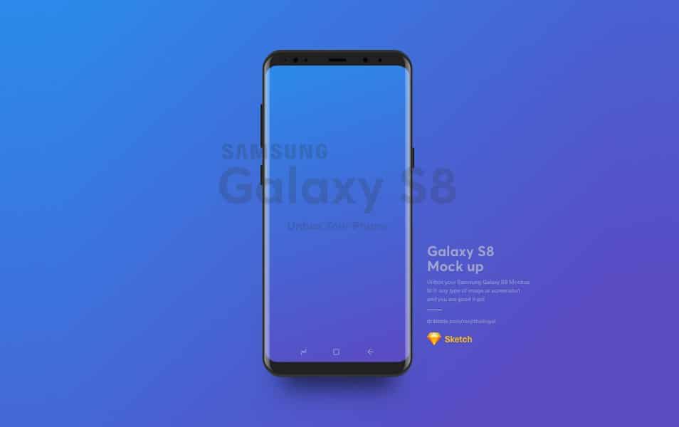 50+ Best Samsung Galaxy S8 Mockup Templates 38 Samsung S8 Mockup Free Sketch