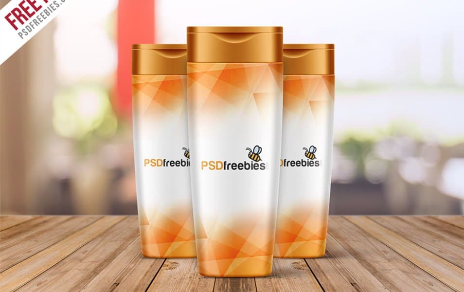 The Ultimate Collection of 2000+ Free Mockup Templates PSD Designs 544 Shampoo Bottle Mockup Free PSD