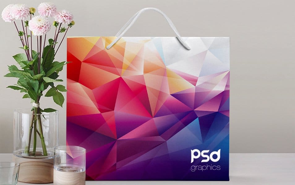 Shopping Paper Bag Mockup Free PSD Graphics