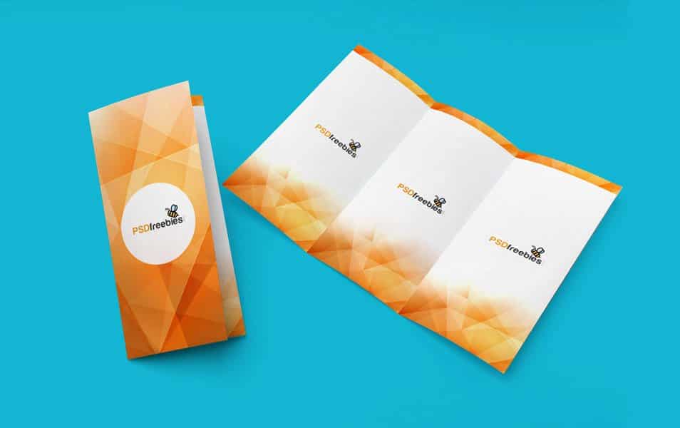 The Ultimate Collection of 2000+ Free Mockup Templates PSD Designs 339 TriFold Brochure Mockup PSD Template